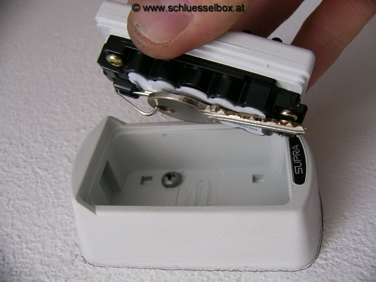 Supra KeySafe S6 Pro Slimline Schlüsselsafe 2 Keys Weiss